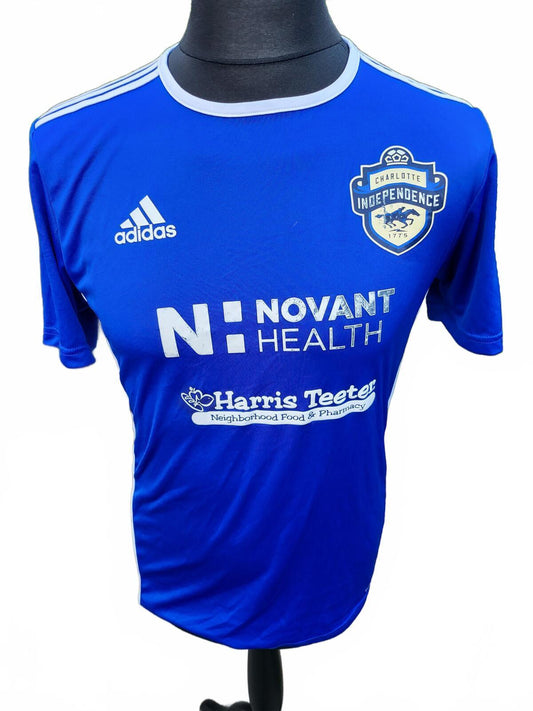 Charlotte Independence Adidas Jersey Small – Blue Football – Novant Health