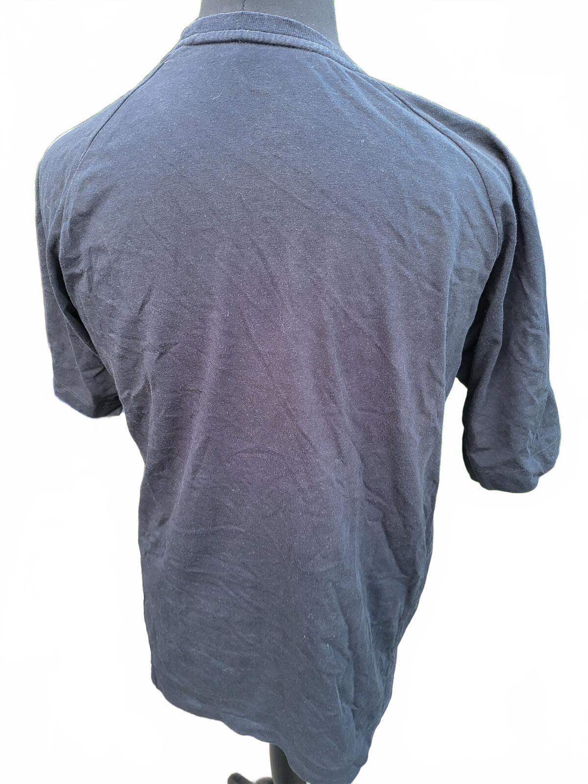 Adidas T‑Shirt Large – Black 3‑Stripes Tee – Men’s – Classic Logo
