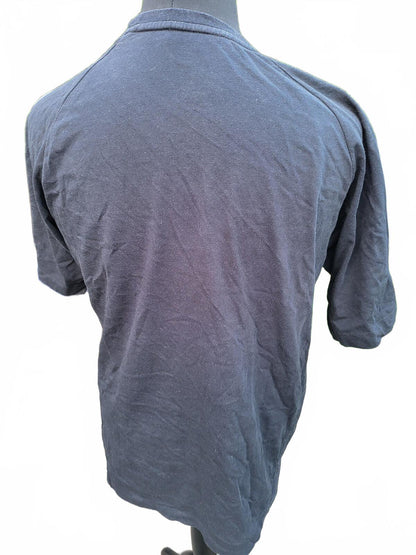 Adidas T‑Shirt Large – Black 3‑Stripes Tee – Men’s – Classic Logo