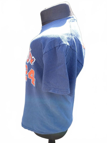 Detroit Tigers Miguel Cabrera 24 MLB T-Shirt Navy Blue Orange Men's Medium M