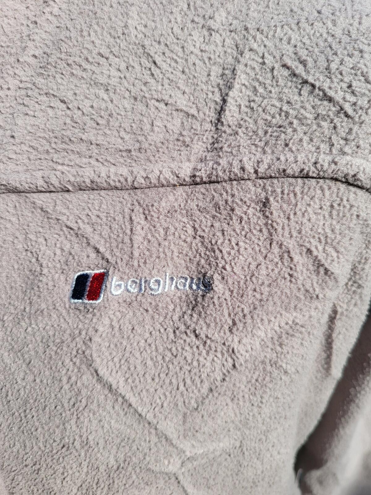 Berghaus Womens Fleece Jacket UK 16 Lilac Pastel Full Zip Hiking Midlayer
