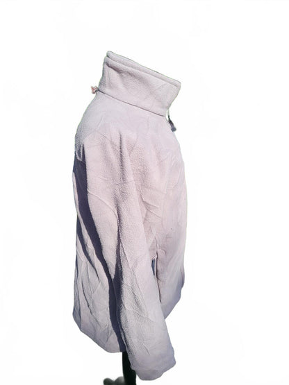 Berghaus Womens Fleece Jacket UK 16 Lilac Pastel Full Zip Hiking Midlayer
