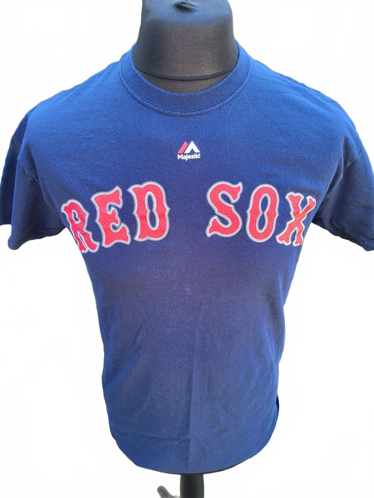 Majestic Boston Red Sox T-Shirt Mookie Betts 50 MLB Baseball Navy Size Medium M