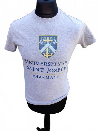 University of Saint Joseph Pharmacy T-Shirt Grey American College Extra Small
