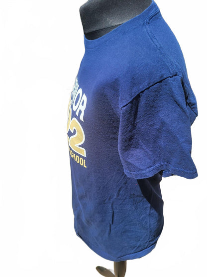 Newington High School T-Shirt Blue Gold US Sportswear Varsity Mens Medium M