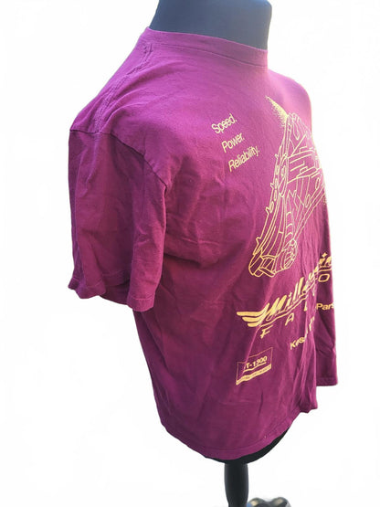 Star Wars NEFF T‑Shirt – Size L – Millennium Falcon Graphic – Maroon – Men’s