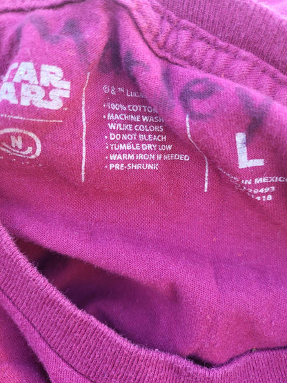 Star Wars NEFF T‑Shirt – Size L – Millennium Falcon Graphic – Maroon – Men’s