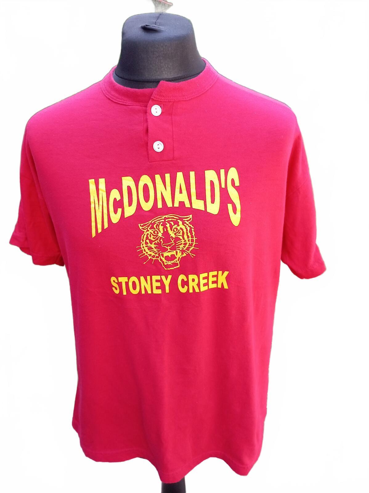 McDonald’s Stoney Creek Tee Men’s Large – Red – Tiger Graphic – Vintage Style