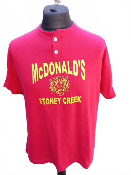 McDonald’s Stoney Creek Tee Men’s Large – Red – Tiger Graphic – Vintage Style