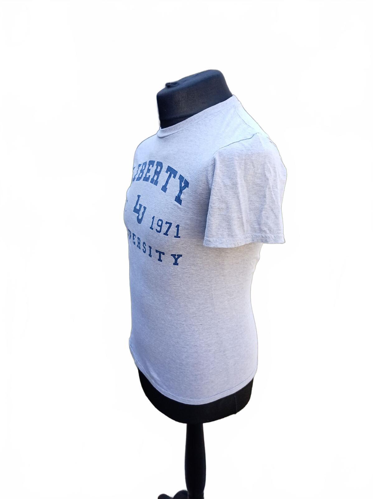 Liberty University Grey Graphic T-Shirt Size Small