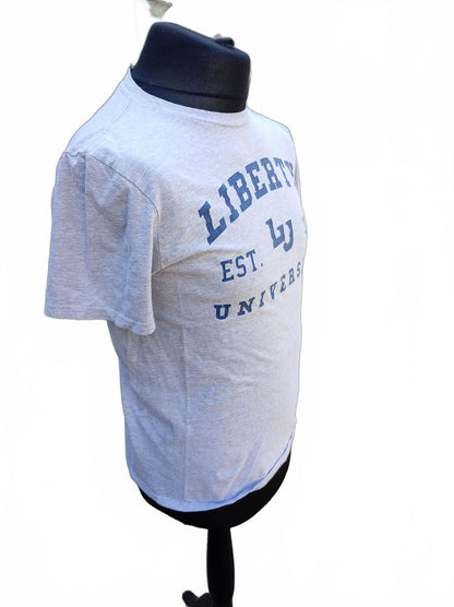 Liberty University Grey Graphic T-Shirt Size Small