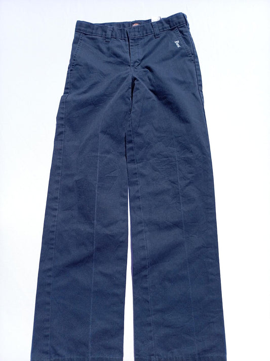Dickies 776F Women's Navy Blue Trousers W26 L28 Petite Skater Workwear Chinos