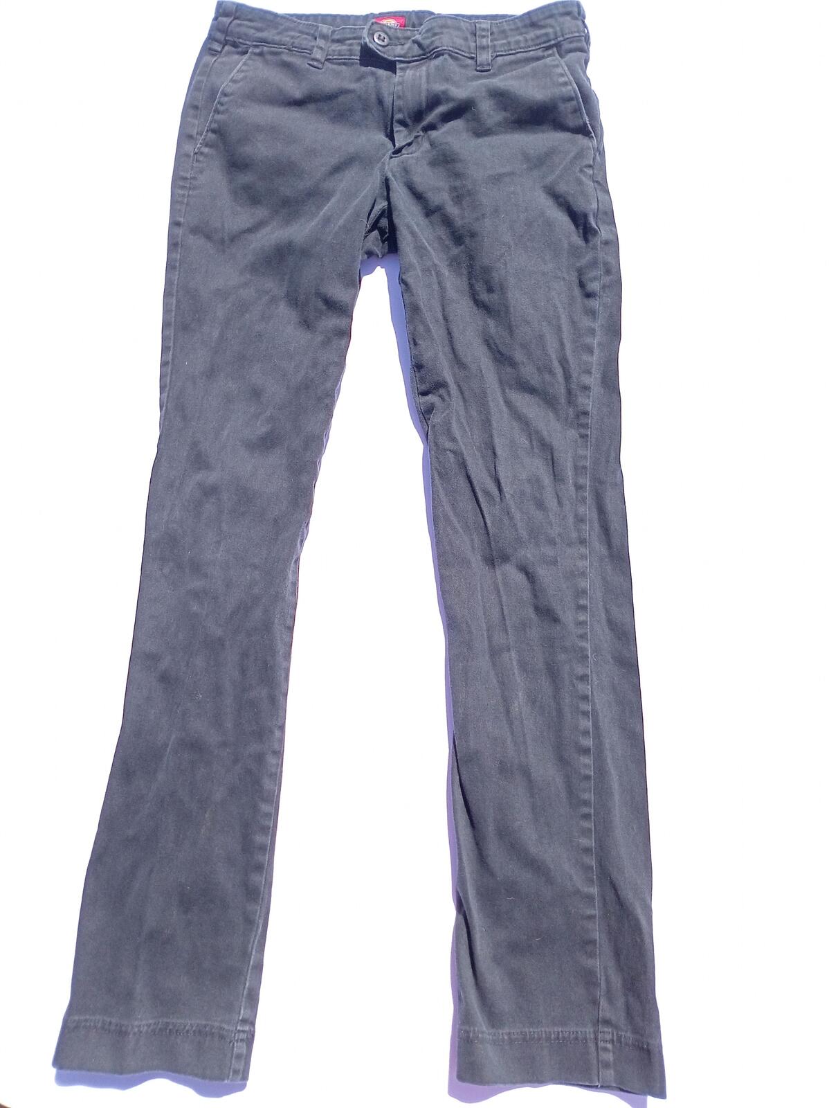 Dickies Petite Black Stretch Workwear Trousers W26 L28 Unisex Skater Y2K