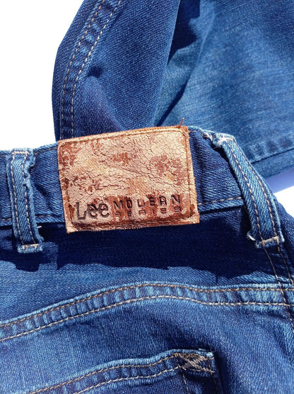 Lee Men's Regular Fit Straight Leg Jeans W34 L30 Blue Denim Stretch
