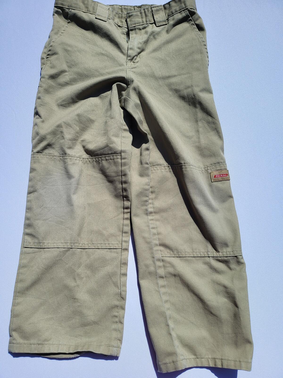 Dickies Petite / Cropped Utility Trousers Olive Khaki Green W26 L22 Unisex Y2K