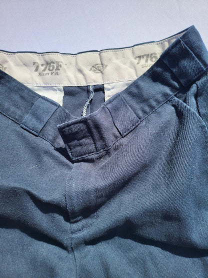 Dickies 776 Slim Fit Workwear Trousers Navy Blue W30 L28 Skater Streetwear
