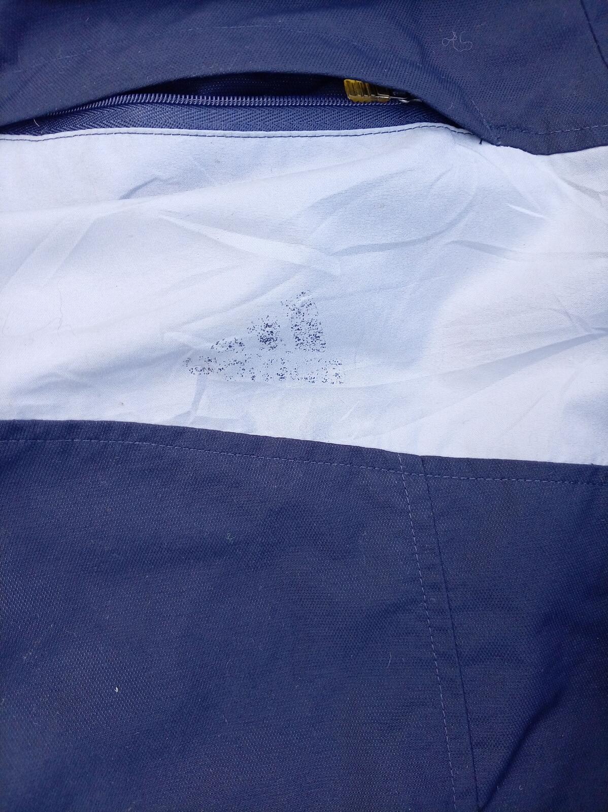 Vintage adidas 2005 Track Jacket - Men's Large - Navy White 3-Stripe Padded Y2K