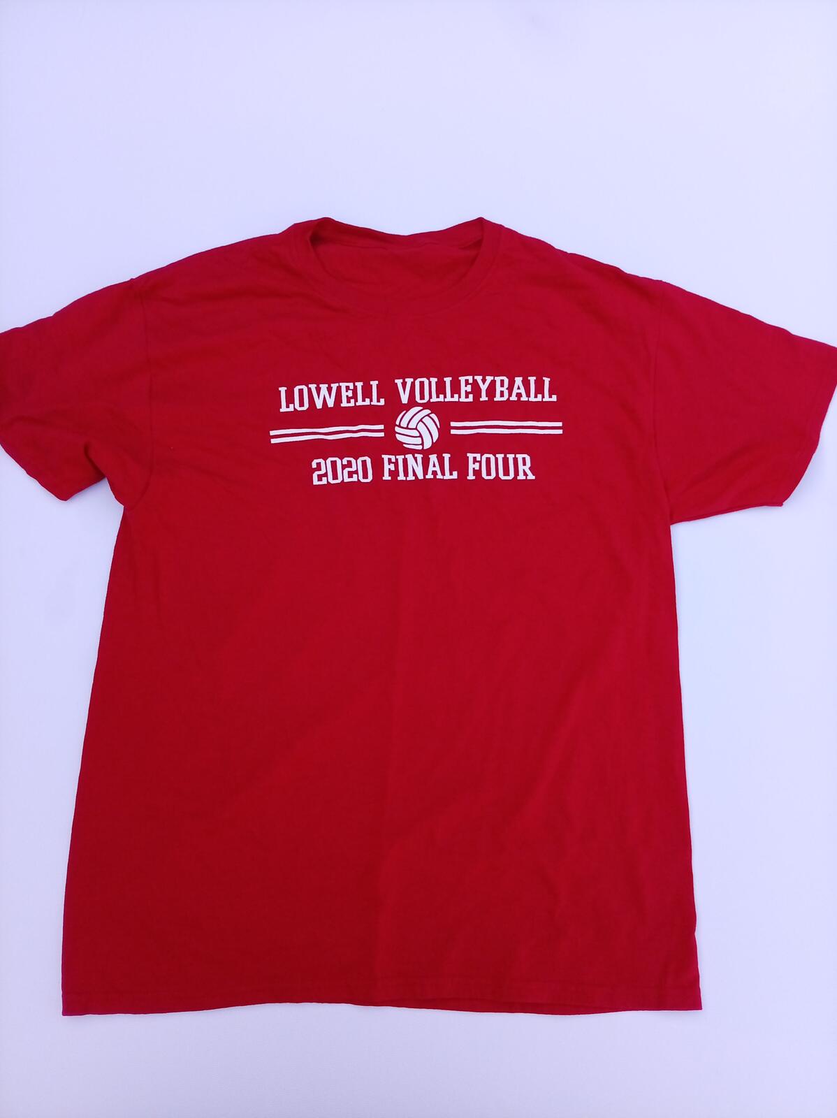 Lowell Volleyball 2020 Final Four T-Shirt - Red Graphic Tee Small S PTP 19"