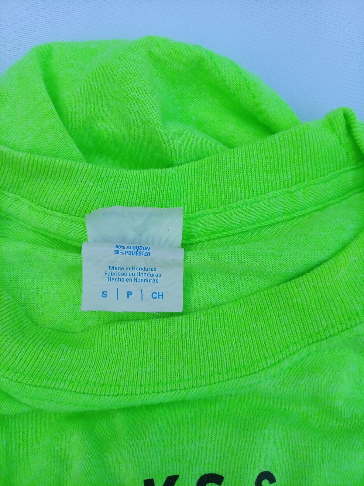 2020 Enumclaw Parks & Rec Basketball T-Shirt - Neon Green Graphic Tee Small / XS
