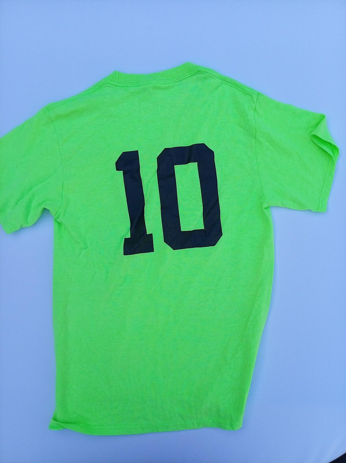 2020 Enumclaw Parks & Rec Basketball T-Shirt - Neon Green Graphic Tee Small / XS