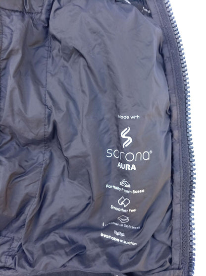 Calvin Klein Men's Hooded Puffer Jacket - Medium - Black High Shine Padded Coat