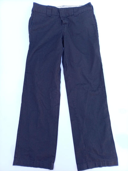 Dickies Slim Fit Work Trousers - Black / Navy Chinos Men's W30 L30 Skate Utility