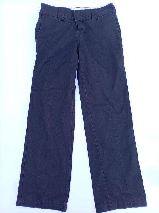 Dickies Slim Fit Work Trousers - Black / Navy Chinos Men's W30 L30 Skate Utility