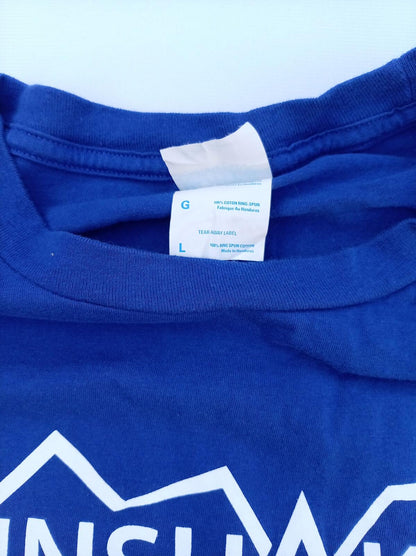 Carmel Christian School Unshaken Graphic T-Shirt - Blue 20-21 Large Fits Medium