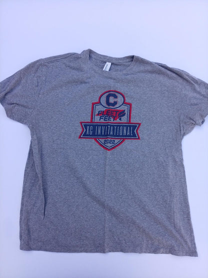 Fleet Feet XC Invitational 2022 T-Shirt - Grey Running Graphic Tee XL Fits Large