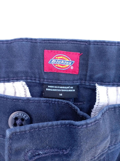 Dickies Navy Blue Chino Work - Boys Size 14 / Adult W28 L25 Straight Leg