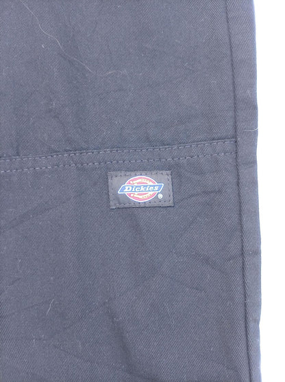 Dickies Double Knee Work Pants Black 32x27 Skater Streetwear Raw Hem Cropped