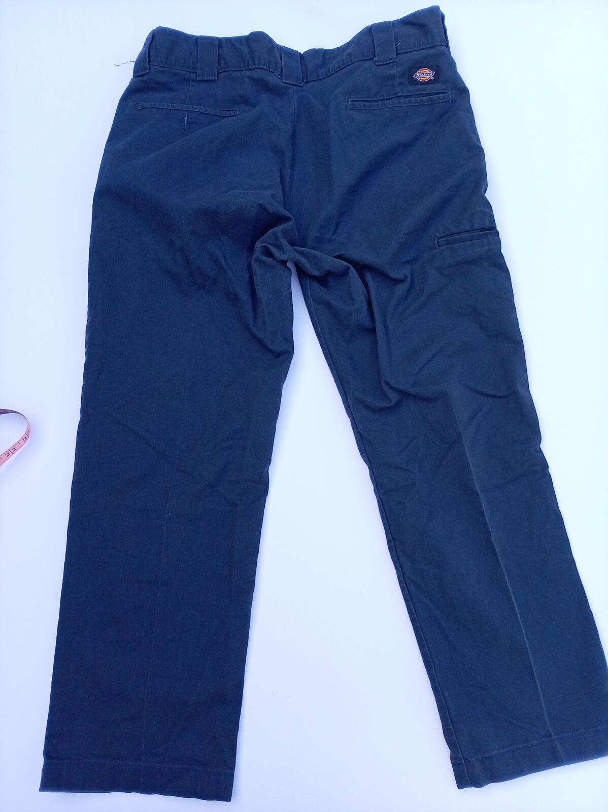 Dickies FLEX Slim Taper Work Pants Trousers 36x30 Navy Blue Chino Skater Utility