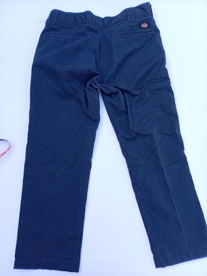 Dickies FLEX Slim Taper Work Pants Trousers 36x30 Navy Blue Chino Skater Utility