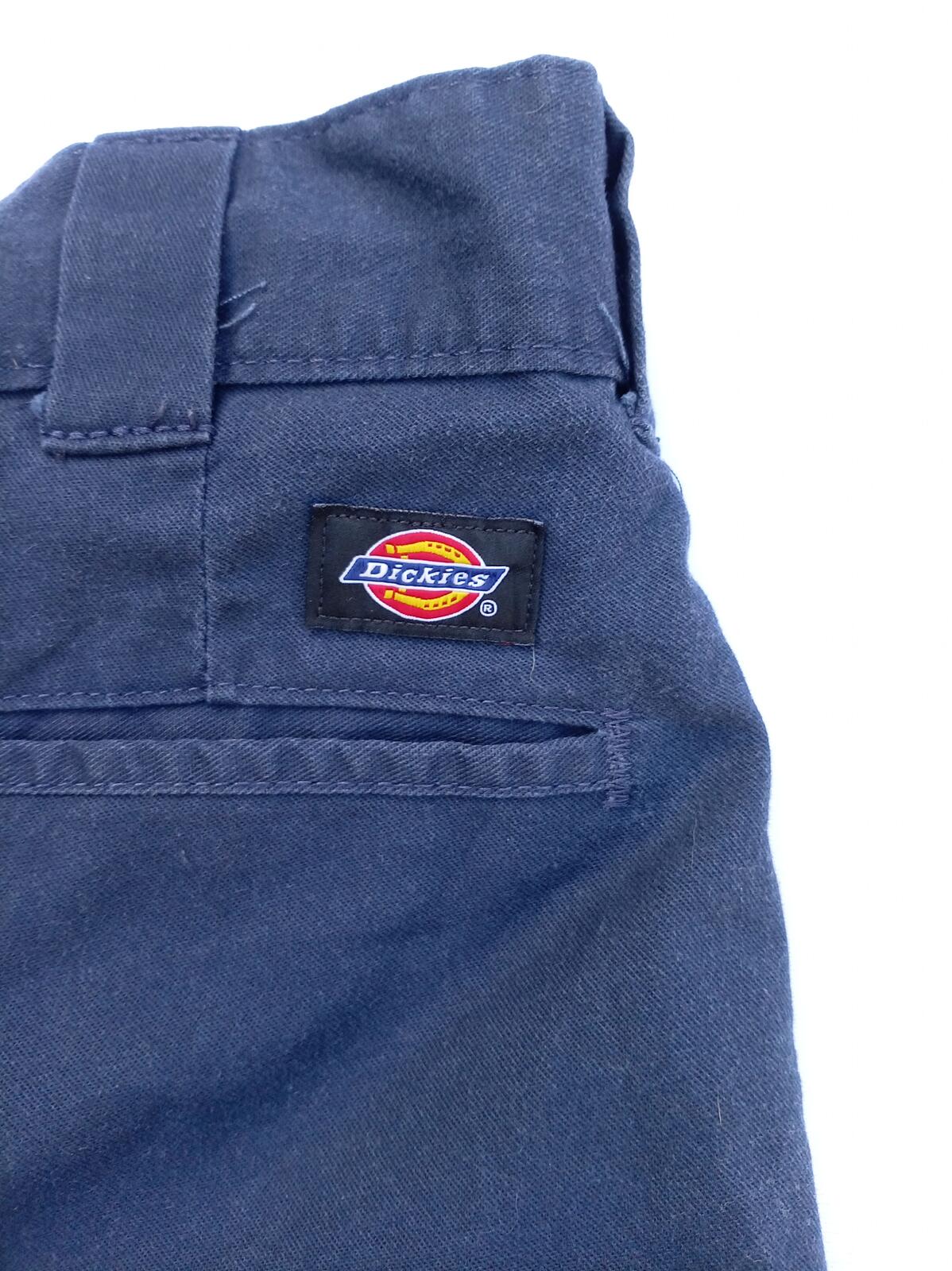 Dickies FLEX Slim Taper Work Pants Trousers 36x30 Navy Blue Chino Skater Utility