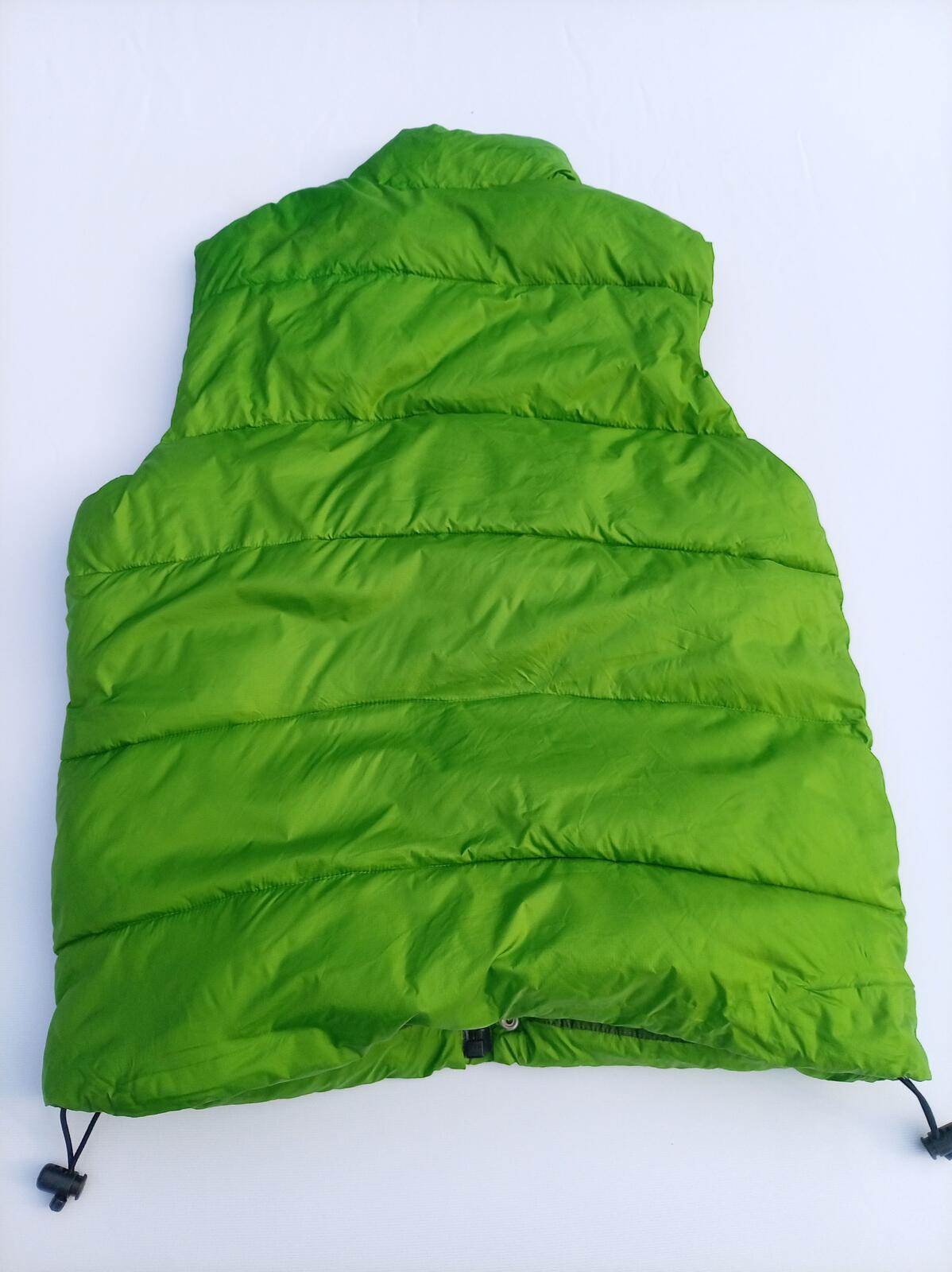 Vintage Old Navy Padded Gilet - Bright Green Mens Small Bodywarmer Vest 2009