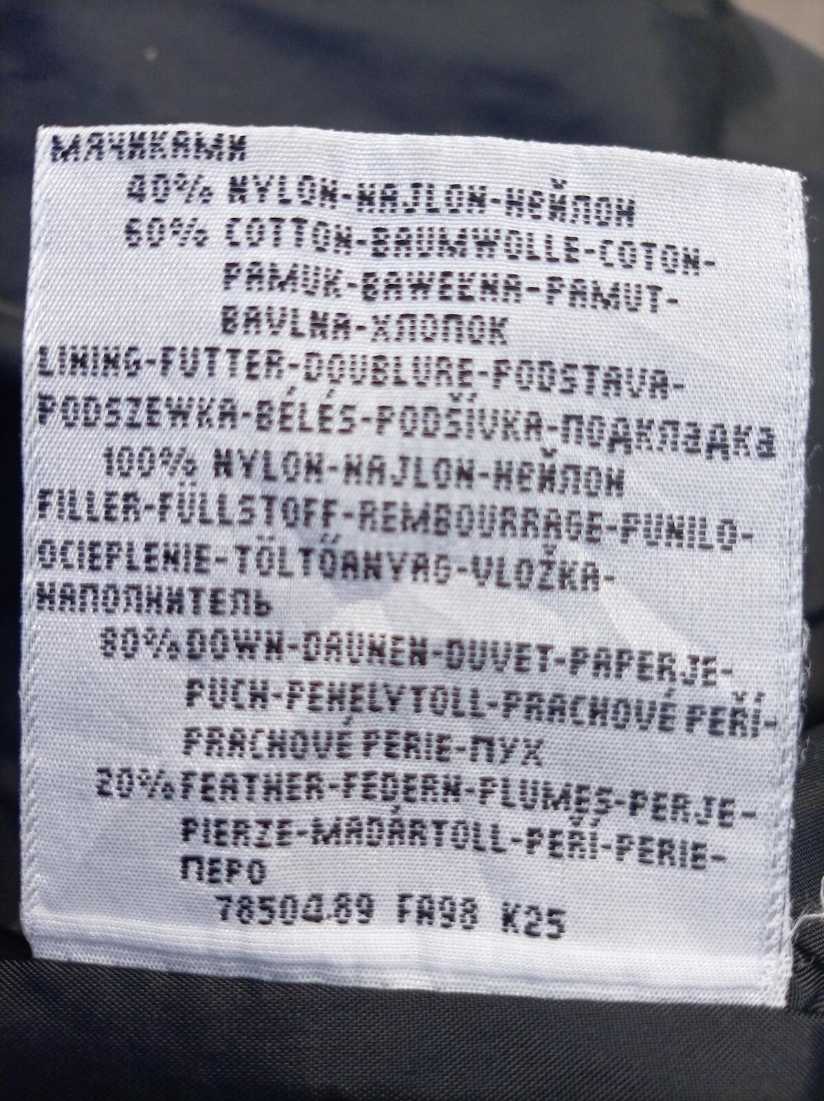 Vintage Levi's Down Puffer Jacket Men's Large Heavy Black Parka Coat 90s Winter