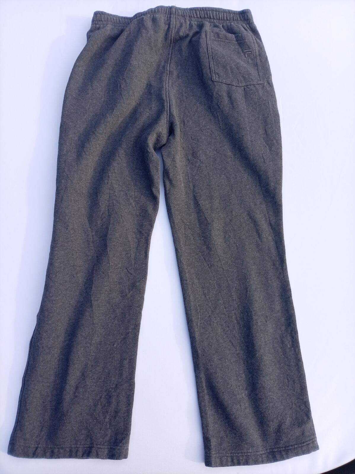 Fila F-Box Fleece Sweatpants - Grey Marl Joggers Men's XL Extra Large Loungewear