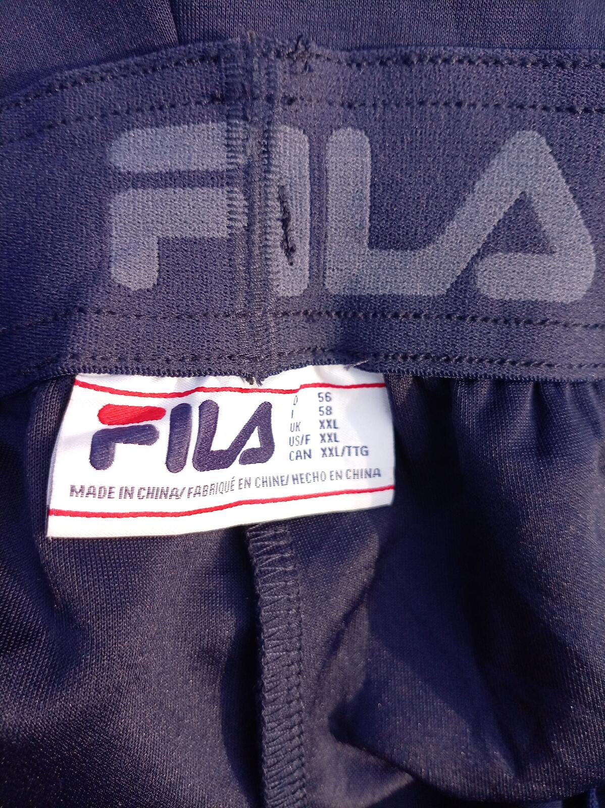 Fila Men's Black Sports Track Pants XXL
