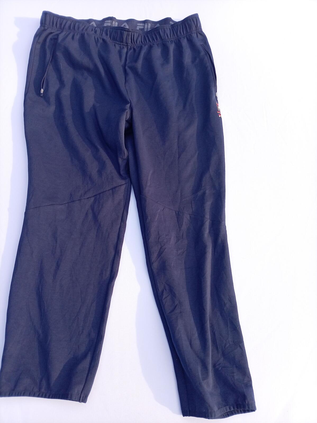 Fila Men's Black Sports Track Pants XXL