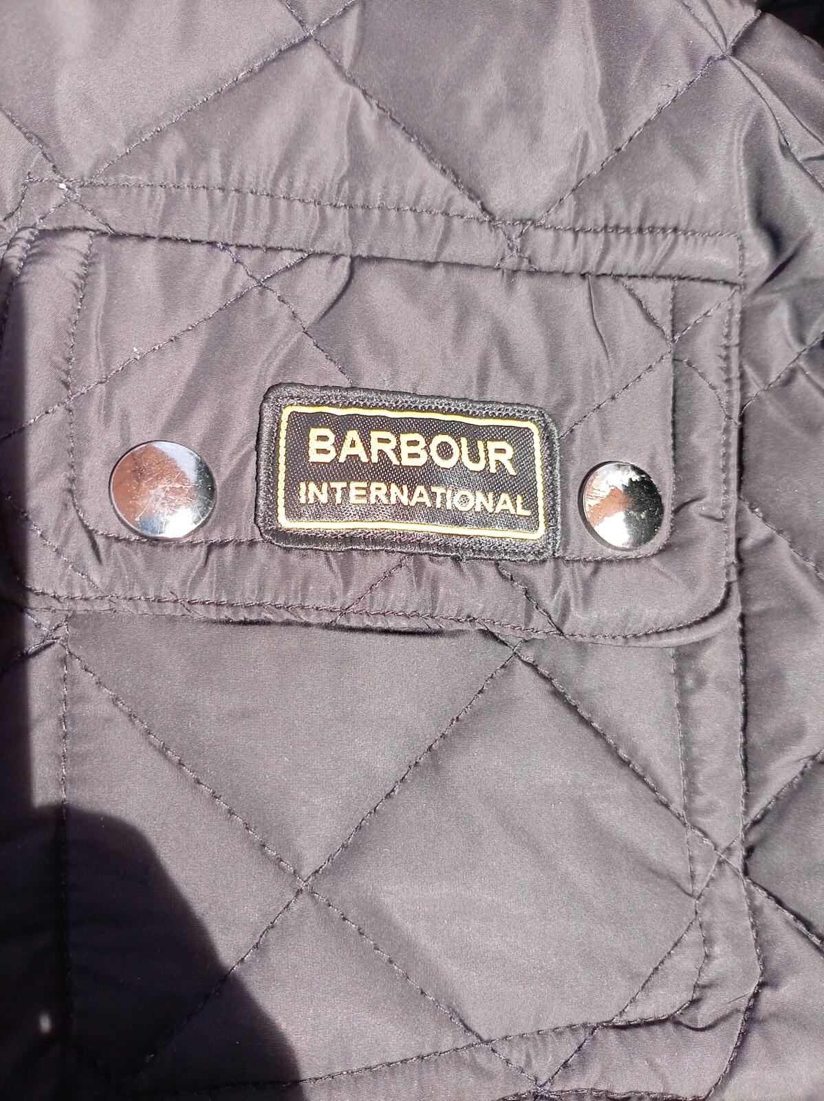 Barbour International Men's Quilted Jacket Black Size XL (Fits M/L - 22" P2P)