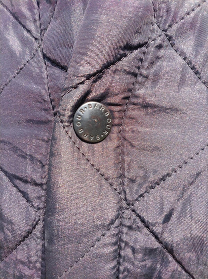 Barbour Liddesdale Polarquilt Men's Jacket Navy Blue L Fleece Lined (22" P2P)
