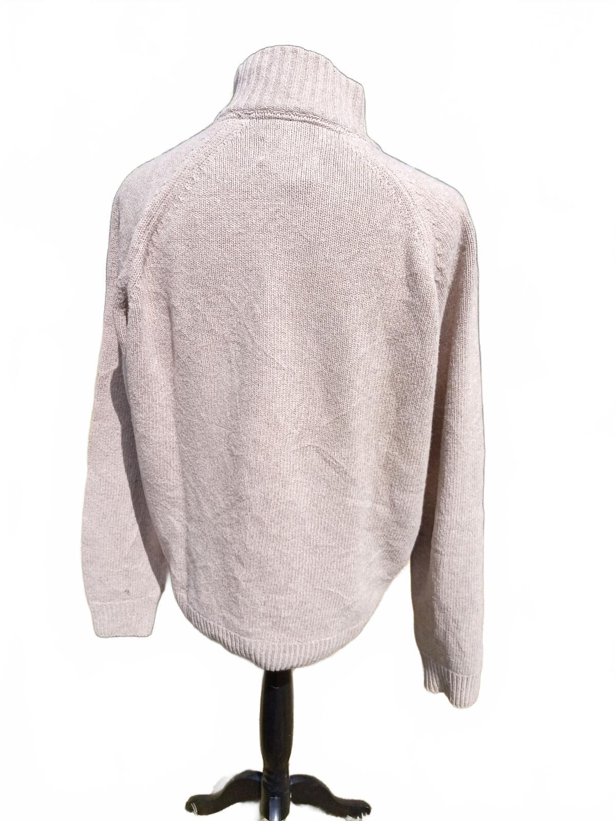Barbour Men's Essential Chunky Half Button Jumper Beige XL MKN0585BE51 (24" P2P)