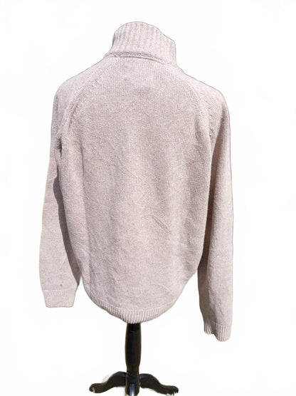 Barbour Men's Essential Chunky Half Button Jumper Beige XL MKN0585BE51 (24" P2P)