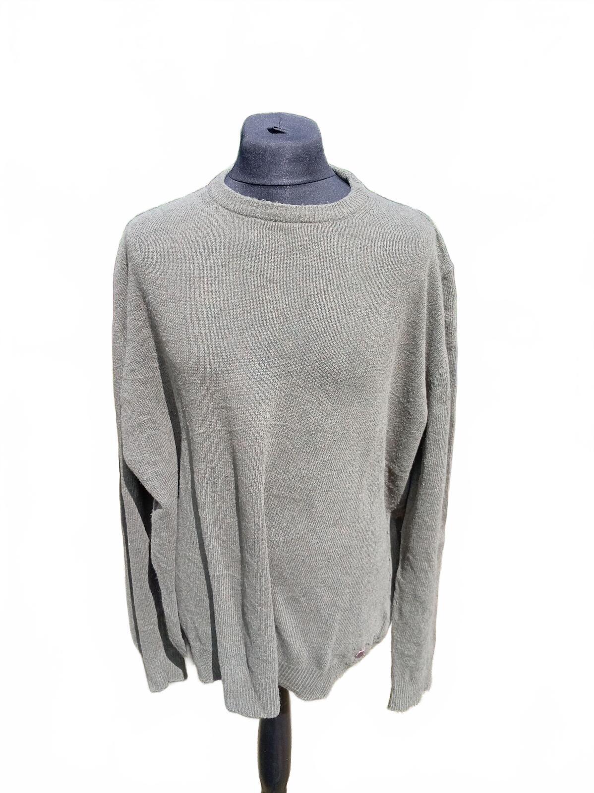 Barbour Men's Cable Knit Jumper Olive Green XXL 100% Lambswool (28" Pit to Pit)