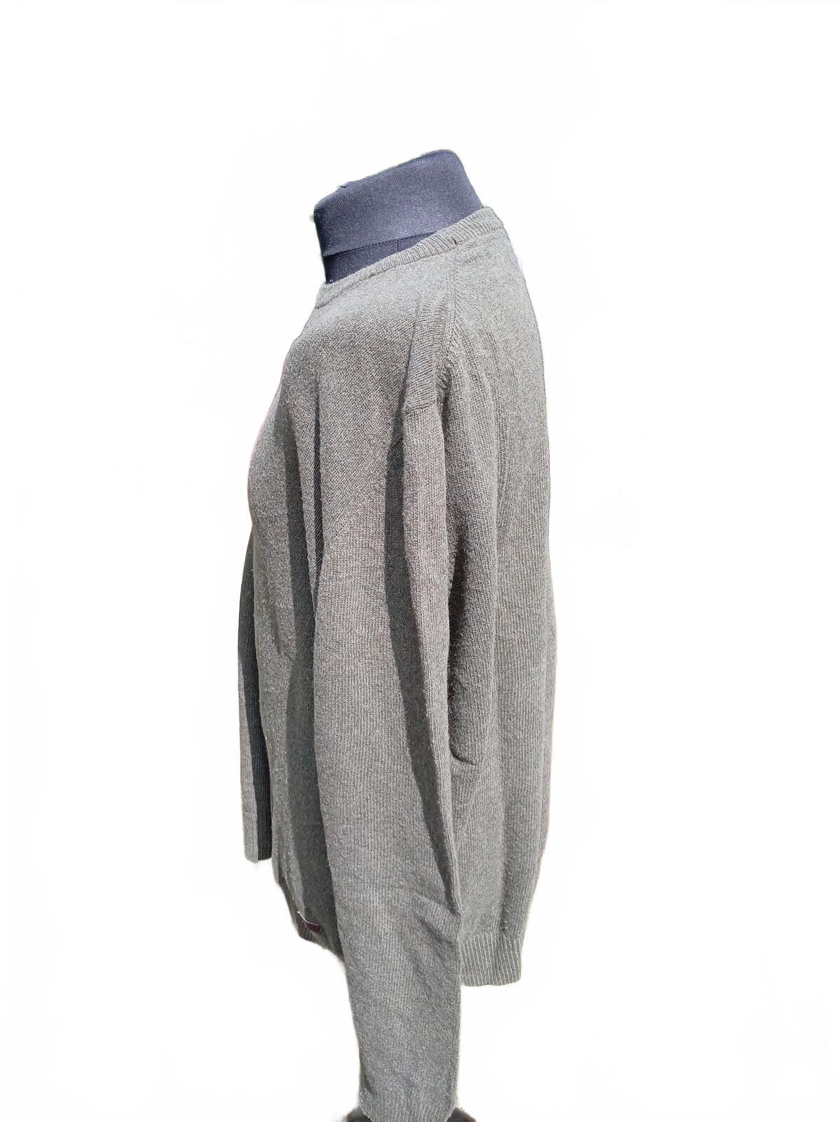 Barbour Men's Cable Knit Jumper Olive Green XXL 100% Lambswool (28" Pit to Pit)