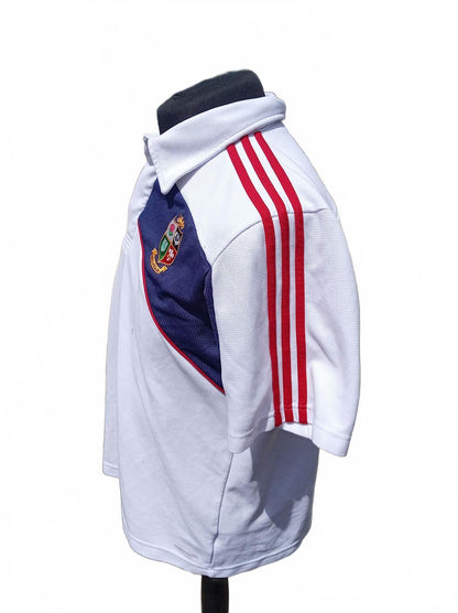 Adidas British & Irish Lions 2009 Tour Rugby Polo Shirt White Mens L Vintage