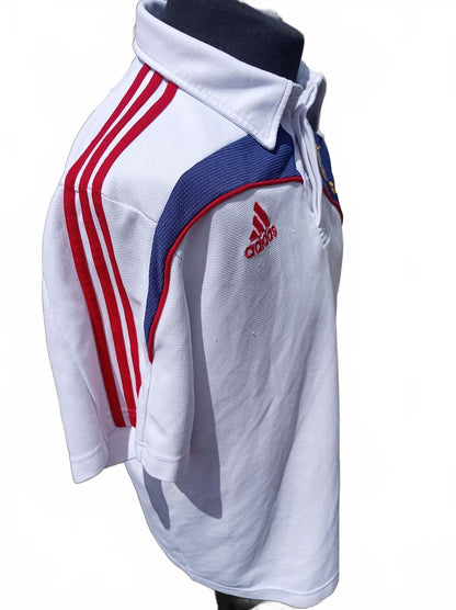 Adidas British & Irish Lions 2009 Tour Rugby Polo Shirt White Mens L Vintage