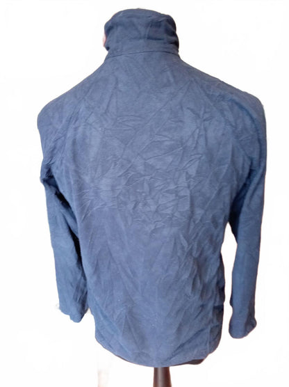 Berghaus Women's Quarter Zip Microfleece Pullover Navy Blue Size UK 14 Textured