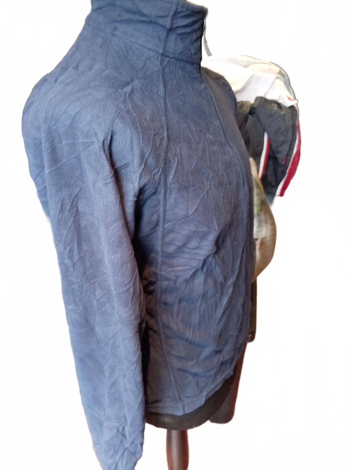 Berghaus Women's Quarter Zip Microfleece Pullover Navy Blue Size UK 14 Textured