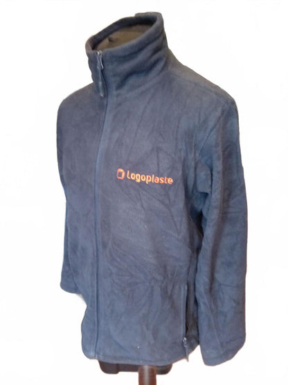 Logoplaste Navy Blue Fleece Jacket with Full Zip - Large